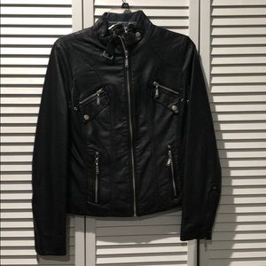 Black Leather Motorcycle Jacket